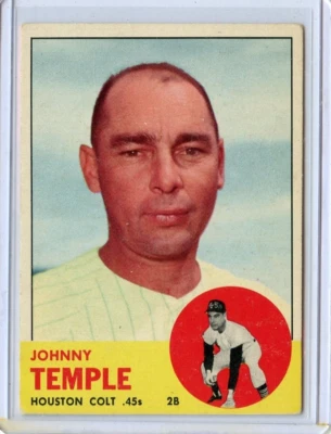 1963 Topps Johnny Temple Houston Colt .45s #576 HI ⭐️💥🎯 VGEX - Image 1 of 2