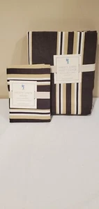 Pottery Barn Rugged Canvas Twin Duvet Cover & 2 matching Pillow Shams NWOT - Picture 1 of 6