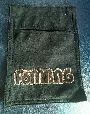 foMBAG accessorie remote control holder snap on black suede brown logo - Image 1 of 4