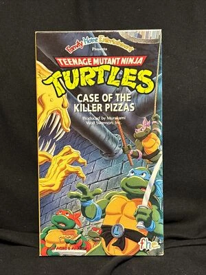 VHS Teenage Mutant Ninja Turtles Case Of The Killer Pizzas TMNT - Like New! - Image 1 of 4