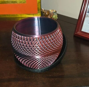 3D printed Planter 2 pc Red/Black medium size Black Cherry - Picture 1 of 6
