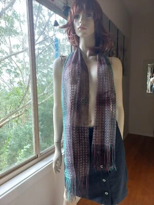 SPORTSGIRL KNIT SCARF 70% POLYESTER 30% RAYON 157x32 CM. NWT. - image 1 of 4