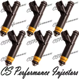 OEM Siemens Fuel Injectors (6) Set YR3E-A4A for 1999-2004 Ford 3.8L 4.2L V6 - Foto 1 di 9
