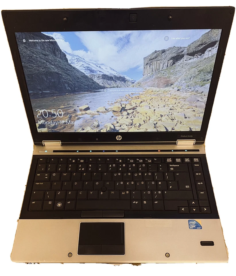 HP EliteBook 8440p Core I5-vPro M520 , 2.4GHz 14" Laptop 6GB/128GB SSD Win-10 HD - Image 1 of 4