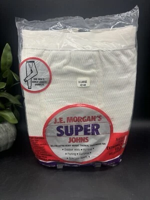 JE Morgan Super Long Johns Thermal Underwear Sz XL USA MADE NOS - Image 1 of 4