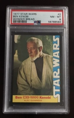 Star Wars Wonder Bread #2 1977 Ben Kenobi PSA 8 casi nuevo raro novato radiocontrol no AFA CGS Foto 1 de 2