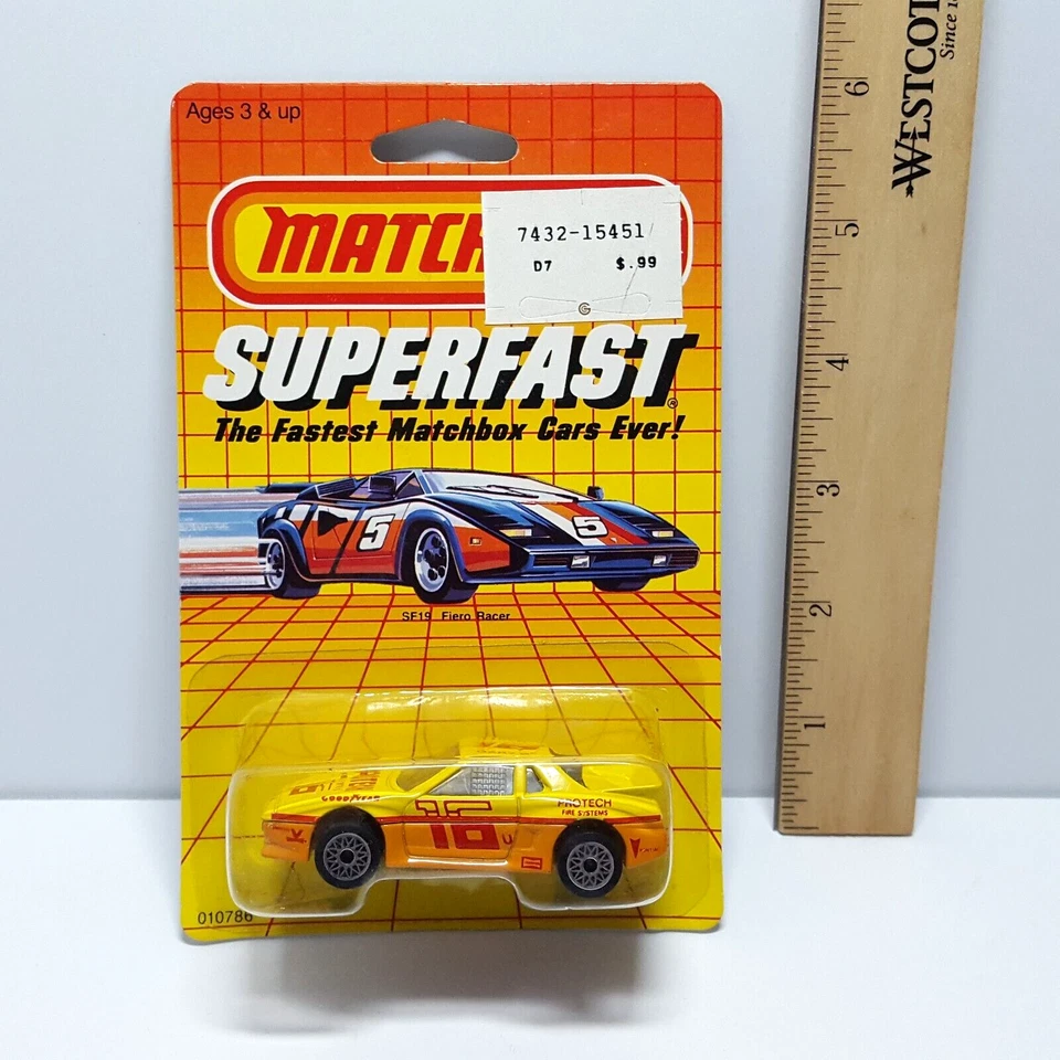 1985 MATCHBOX SUPERFAST MB# BLACK MERCURY HALLEY’S COMET CAR 1/64