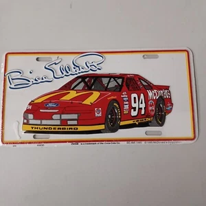 Bill Elliott #94 McDonalds Ford Thunderbird License Plate USA 1995 Be-ami 49x95 - Picture 1 of 6