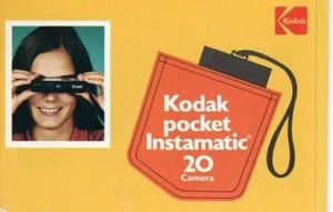 Kodak Pocket Instamatic 20 camera owners manual (22 pages/1972) - Picture 1 of 3