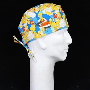 Simpsons All Cast Together Theme Scrub Hat - Picture 1 of 1