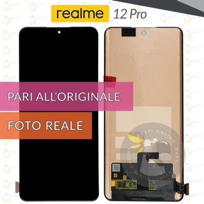 DISPLAY REALME 12 PRO 5G RMX3842 SCHERMO OLED VETRO TOUCH SCREEN PARI ORIGINALE