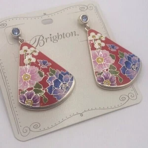 Brighton Blossom Hill Garden Butterfly French Wire Earrings JA7743 NWT $108 - Picture 1 of 5