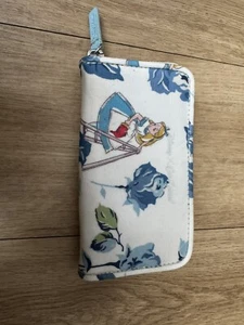 Cath Kidston Disney Alice in Wonderland Purse Wallet Painting the Roses Blue Red - Picture 1 of 3