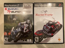 PlayStation 2 Tourist Trophy & Suzuki TT Superbikes - 2 GAMES - CIB Complete PS2