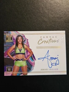 2023 WWE Panini Impeccable AMARI MILLER Gold Auto Autograph /10 Wrestling NXT - Picture 1 of 7