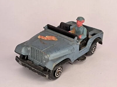 GUISVAL blue Air Force Jeep Willys 1/64 Made in Spain vintage diecast army car  - Immagine 1 di 4