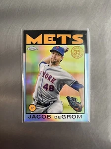 2021 Topps Chrome Jacob deGrom #86BC-23 1986-2021 Anniversary - Bild 1 von 2