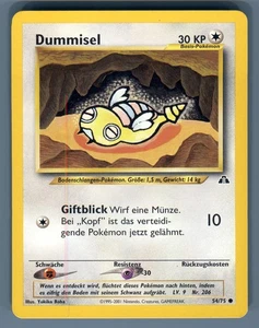 Dummisel Dunsparce Pokemon Card German 2001 54/75 Neo Discovery - Bild 1 von 2