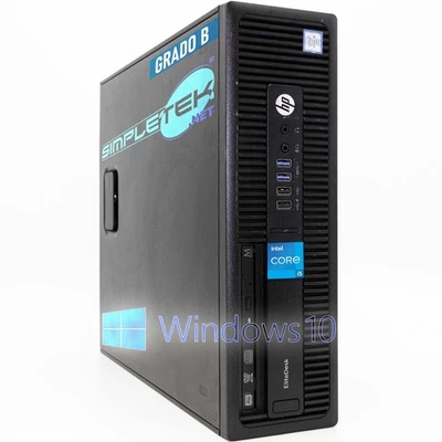 Hp 800 G2 Sff I5 6500 Win10 16gb 960gb Gpu Gt710 2gb Rs232 Pc Des Ricondizionato - Immagine 1 di 4