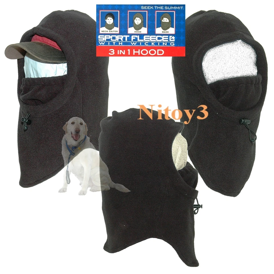 Grand Sierra Sport Fleece Hood Balaclava w/Face Cover-Multi-Wear Men One Size - Image 1 of 1