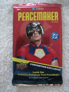 SDCC 2025 Upper Deck exclusive PEACEMAKER Trading Card pack Unopened Free Ship - Picture 1 of 2