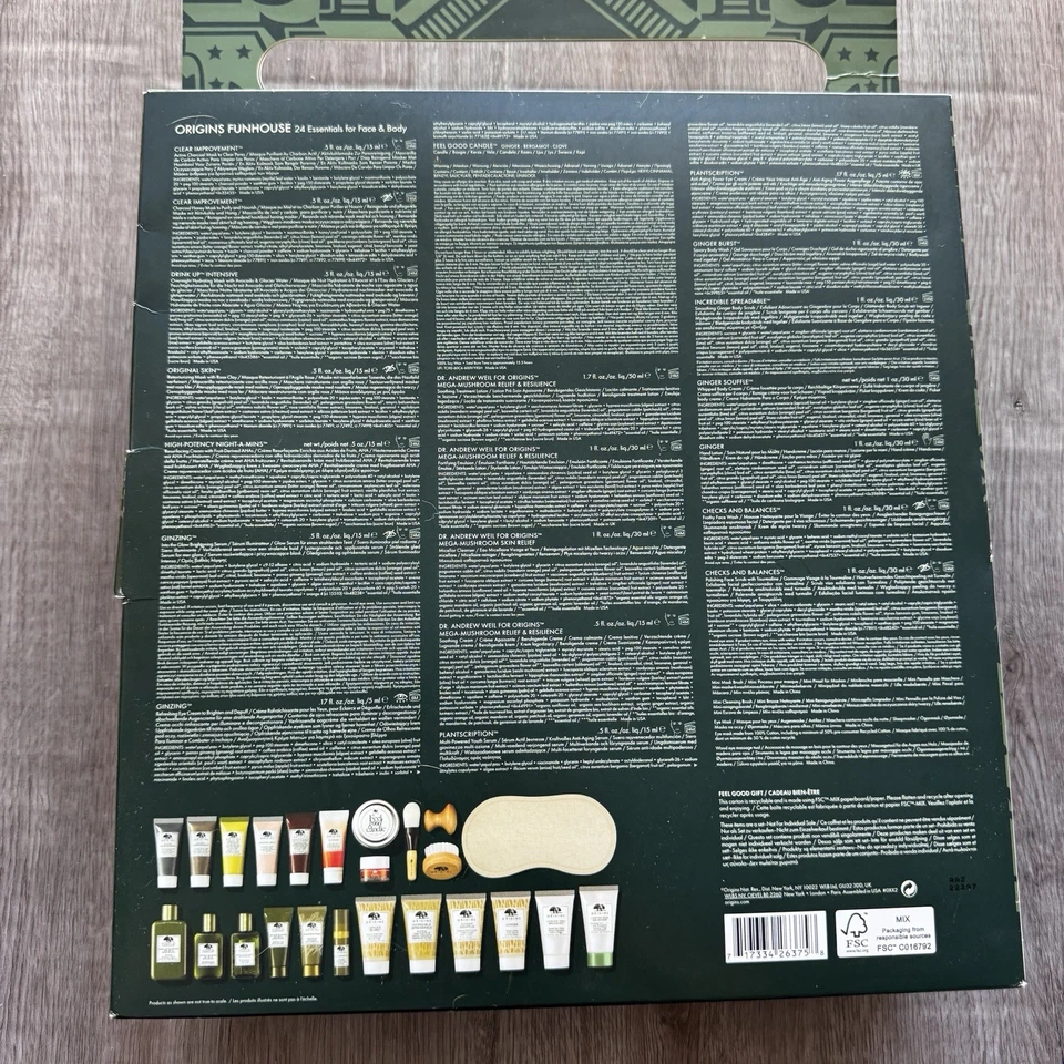 Origins Funhouse Advent Calendar 24 Travel Size Essentials For Face & Body
