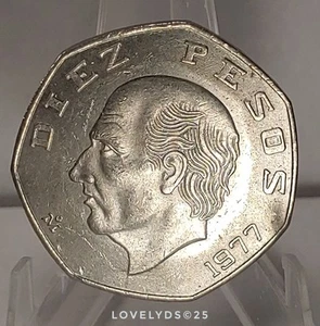 1977 MEXICO 10 PESOS COIN - C#0315 - Picture 1 of 7
