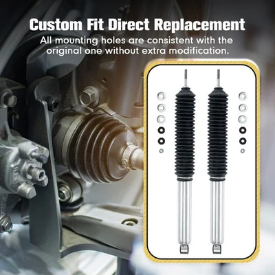 5100 Rear Monotube Gas Shocks for Toyota Tacoma 2005-2023 w/ 0-1" Lift 24-186728 - Image 1 of 4