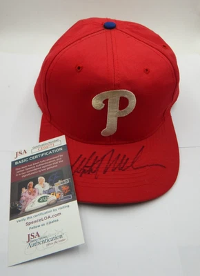MLB Mitch Williams Signed Phillies Baseball Cap  JSA Certified - Image 1 of 4