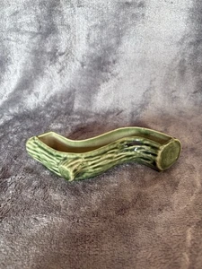 WADE - GREEN WOOD COLOURED LOG SHAPED POSY VASE~ VGC - Picture 1 of 6