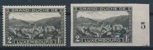 LUXEMBOURG 1928 SC # 194 IMPERF PROOF CLASSIC STAMPS LANDSCAPE MNH -S15958-1 - Picture 1 of 1
