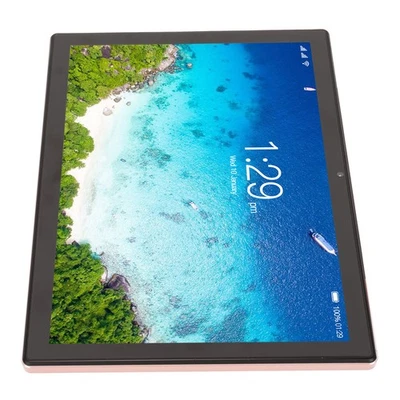 Gold UK Plug 10 Inch Tablet Octa Core 4GB RAM 64GB ROM 1280x800 FHD Support 4G - Image 1 of 4