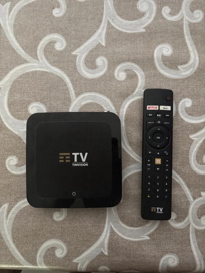 TIM VISION DECODER BOX 4K DIGITALE TERRESTRE DVB-T2 ANDROID TELECOMANDO TV CASA - Immagine 1 di 1
