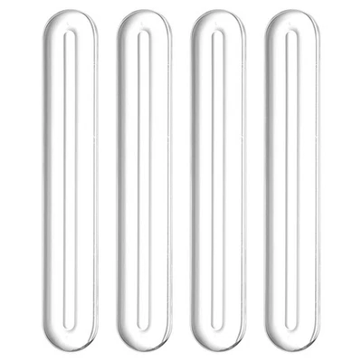 Wandschutz vor Möbeln, Klare Silikon-Gummischutz, 10cm x 16mm x 5mm, 4 Stück - Bild 1 von 4