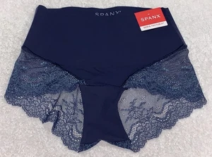 SPANX Undie-Tectable Dk Sapphire Lace Hi Hipster Next To Nothing Panty Womens S - Picture 1 of 5