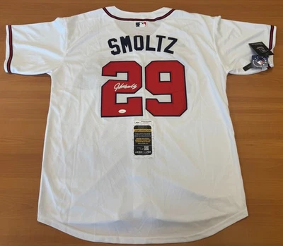 John Smoltz Autographed Signed Atlanta Braves Jersey JSA COA Size XL - Image 1 of 4