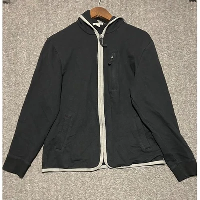 James Perse Felpa Francesa Cremallera Completa Sudadera con Capucha Peso Medio Negro Talla 3 Algodón Leer Foto 1 de 4