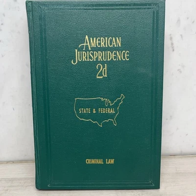 American Jurisprudence 2d State An Federal Vol 21 Published 1965 Criminal Law - Image 1 of 4