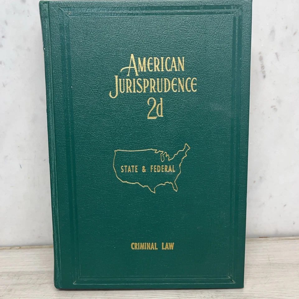 American Jurisprudence 2d State An Federal Vol 21 Published 1965 Criminal Law - Image 1 of 4
