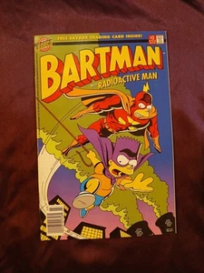 Bartman #3 Newsstand Cover with Trading Card (1993-1995) Bongo Comics - Picture 1 of 6