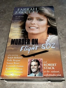 Vintage Murder on Flight 502 VHS Video Movie Farrah Fawcett Robert ***TESTED*** - Picture 1 of 3