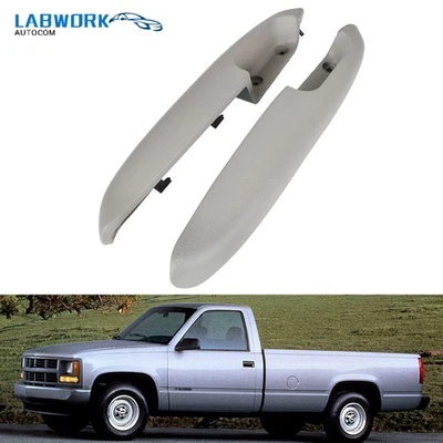 Par de reposabrazos para puerta de pasajero conductor delantero gris para Chevy C1500 GMC Cadillac 95-02 Foto 1 de 4