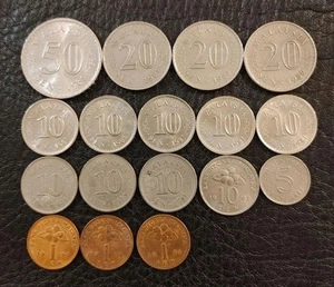Genuine Guarantee Malaysia Coins 17 pieces in bulk / 133 - Picture 1 of 2