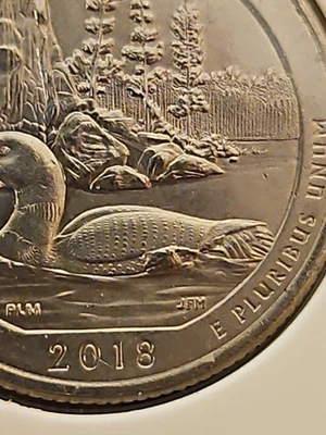 2018 P Washington ATB Quarter Voyageurs Die Chip Error - Image 1 of 3
