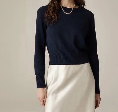 Suéter J.Crew Cashmere Cuello Redondo Encogido Nuevo Con Etiquetas Talla XL Foto 1 de 4