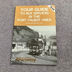 South Wales Transport Hafen Talbot Gebiet Fahrplan NBC Ära Sept 1981 POSTFREI - Bild 1 von 1