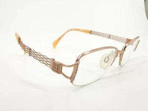 Charmant Line Art XL2068 Eyeglasses FRAMES RG Rose Gold 50[]17-135 Jewels L655 - Picture 1 of 8