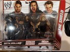 WWE THE SHIELD MATTEL 3 PACK KMART EXCLUSIVE ROLLINS AMBROSE REIGNS FIGURE