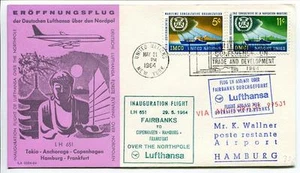 FFC 1964 Lufthansa Volo Speciale ONU United Nations Over The North Pole LH651 - Picture 1 of 1