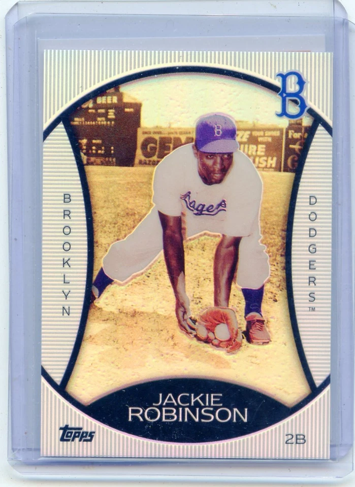 2010 TOPPS #PC2 JACKIE ROBINSON WAL-MART CEREAL CHROME REFRACTOR BROOKLYN 031519 - Image 1 of 1